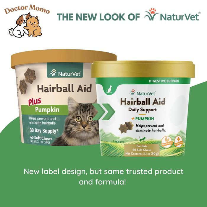 Thumbnail: Naturvet Hairball Aid Daily Support Plus Pumpkin