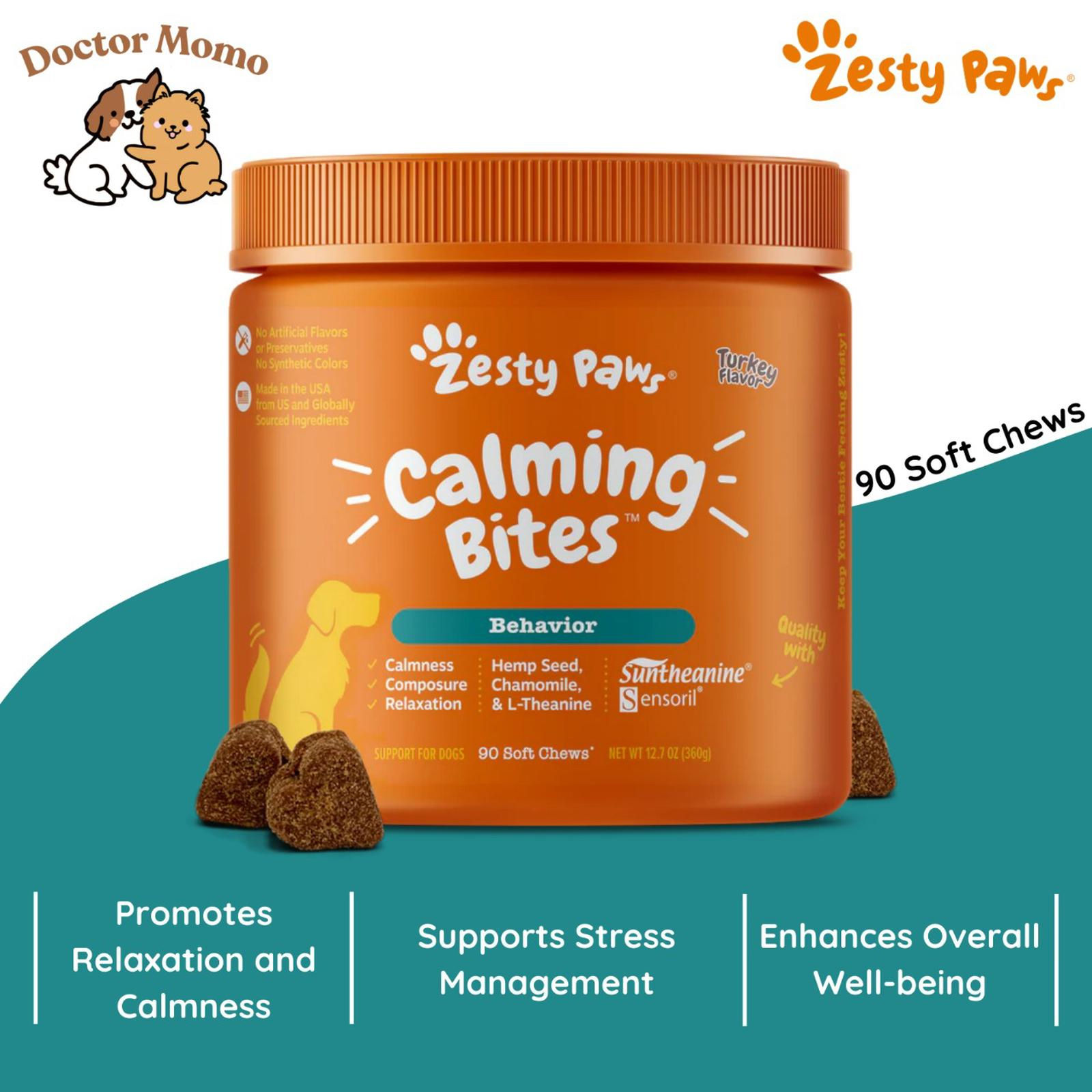 Zesty Paws Calming Bites Turkey Flavor