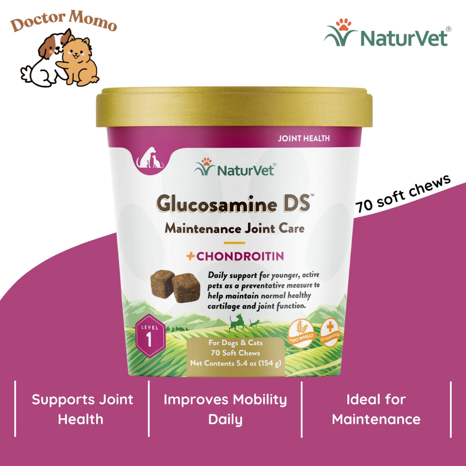NaturVet Glucosamine DS Level 1 Maintenance Joint Care