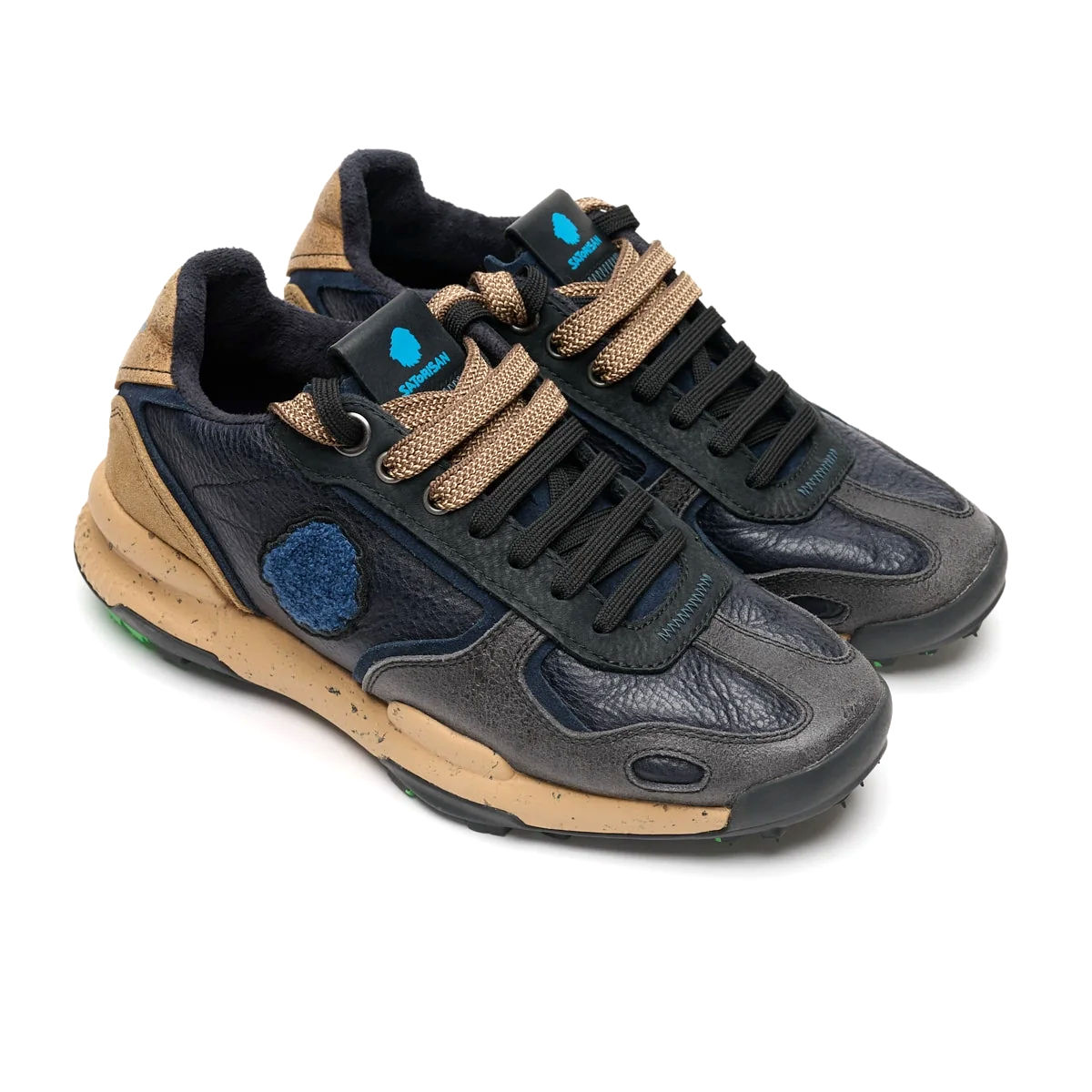 Sneakers uomo "SATORISAN " linea Chacrona" colore nobile Ink
