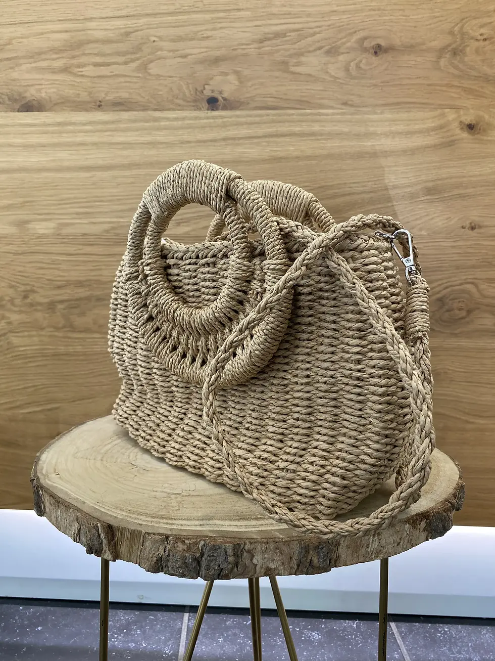 Miniatura: BORSA "DAFNE" IN PAGLIA AVANA