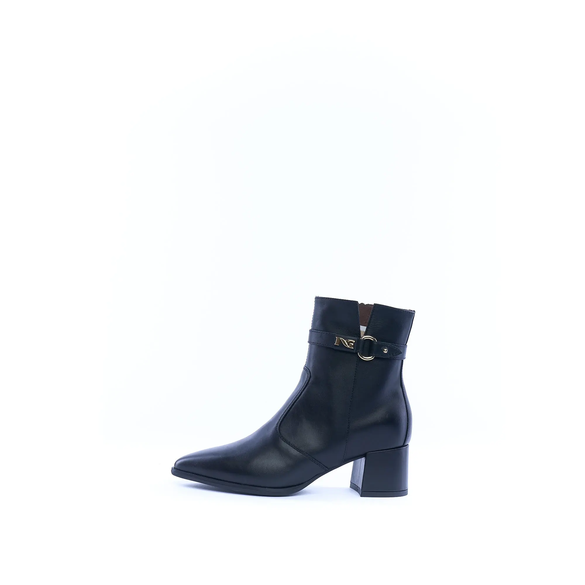 Tronchetto donna NERO GIARDINI in pelle nero