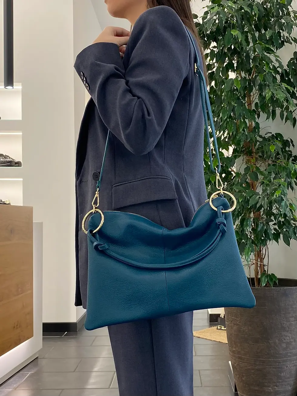 Miniatura: BORSA DONNA "IRIS" IN PELLE OTTANIO