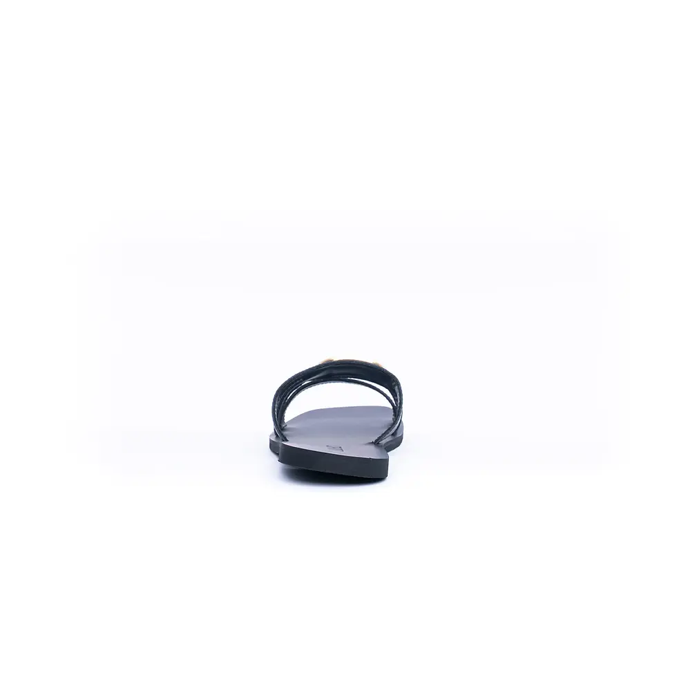 Miniatura: SANDALO CIABATTA LIU.JO DONNA IN PELLE NERO CON LOGO