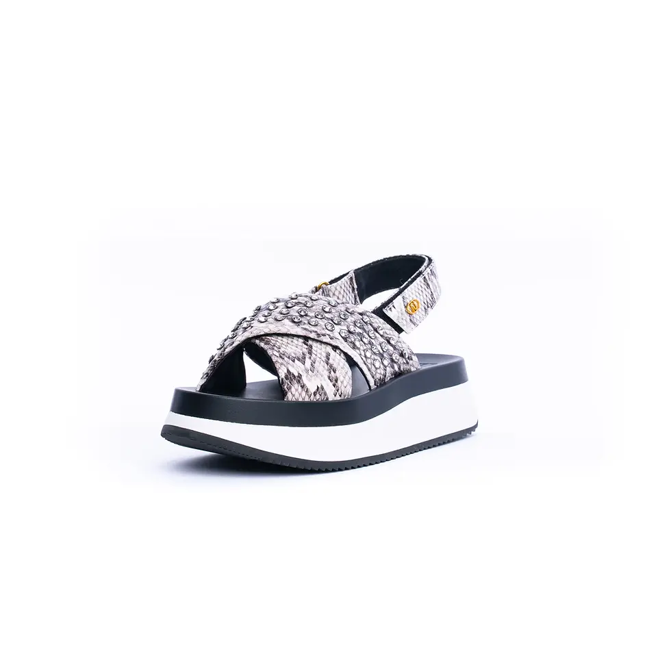 Miniatura: SANDALO LIU.JO DONNA  CON PLATFORM IN ANIMALIER CON STRASS