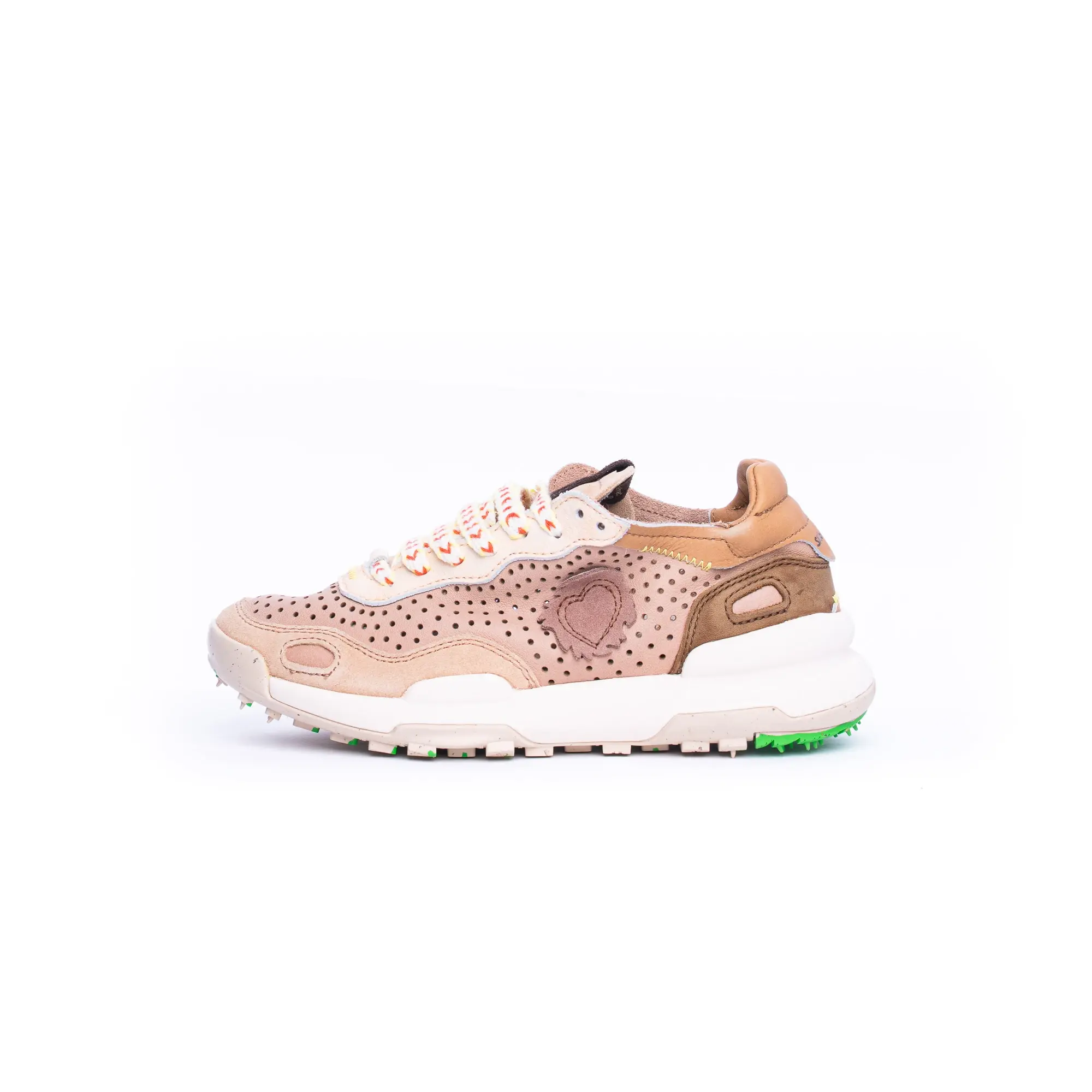 SNEAKERS DONNA "Chacrona Laser Premium" SATORISAN COLORE CREAMY/PEACH