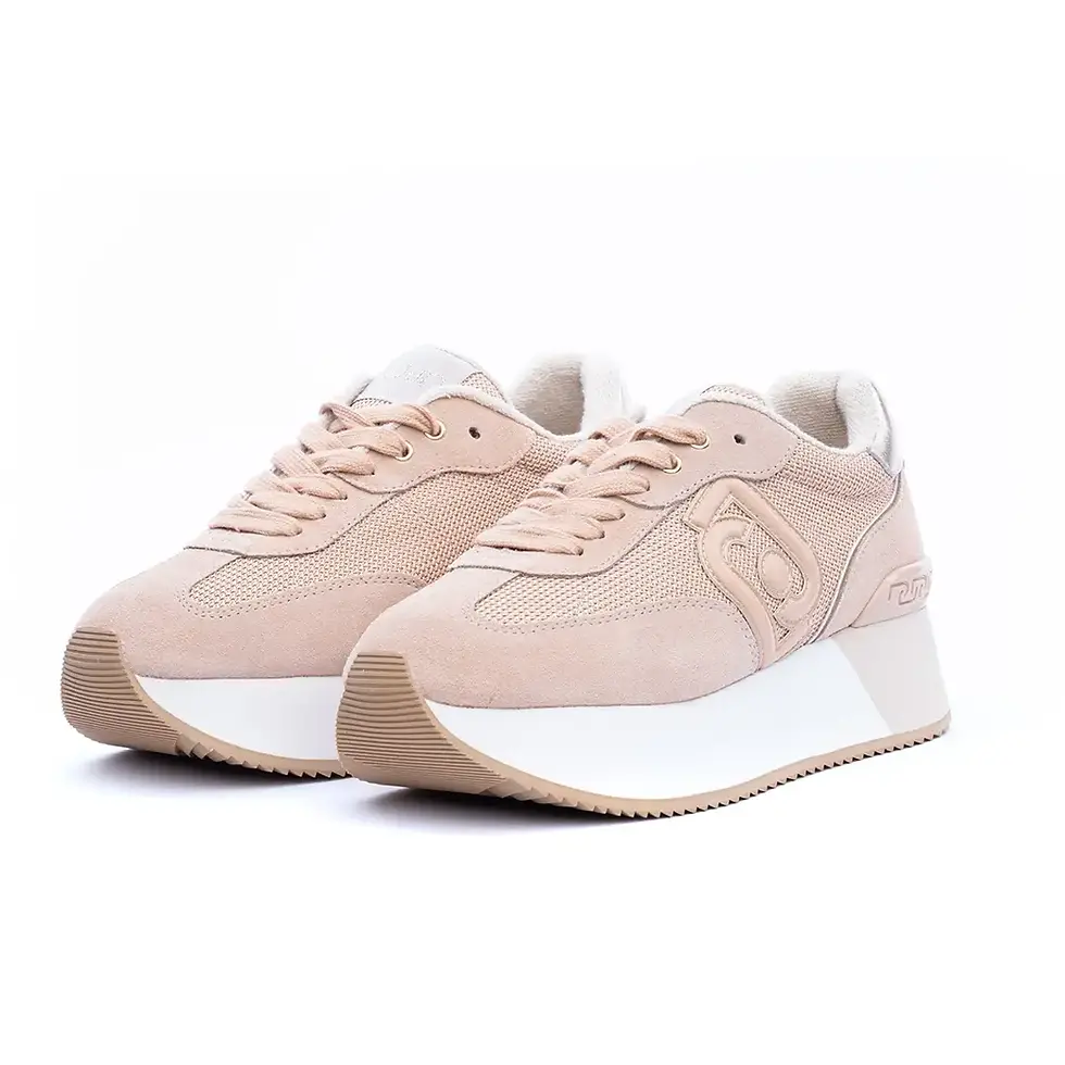 Miniatura: LIUJO WOMAN SNEAKERS PLATFORM IN BRIGHT MESH PAPAYA