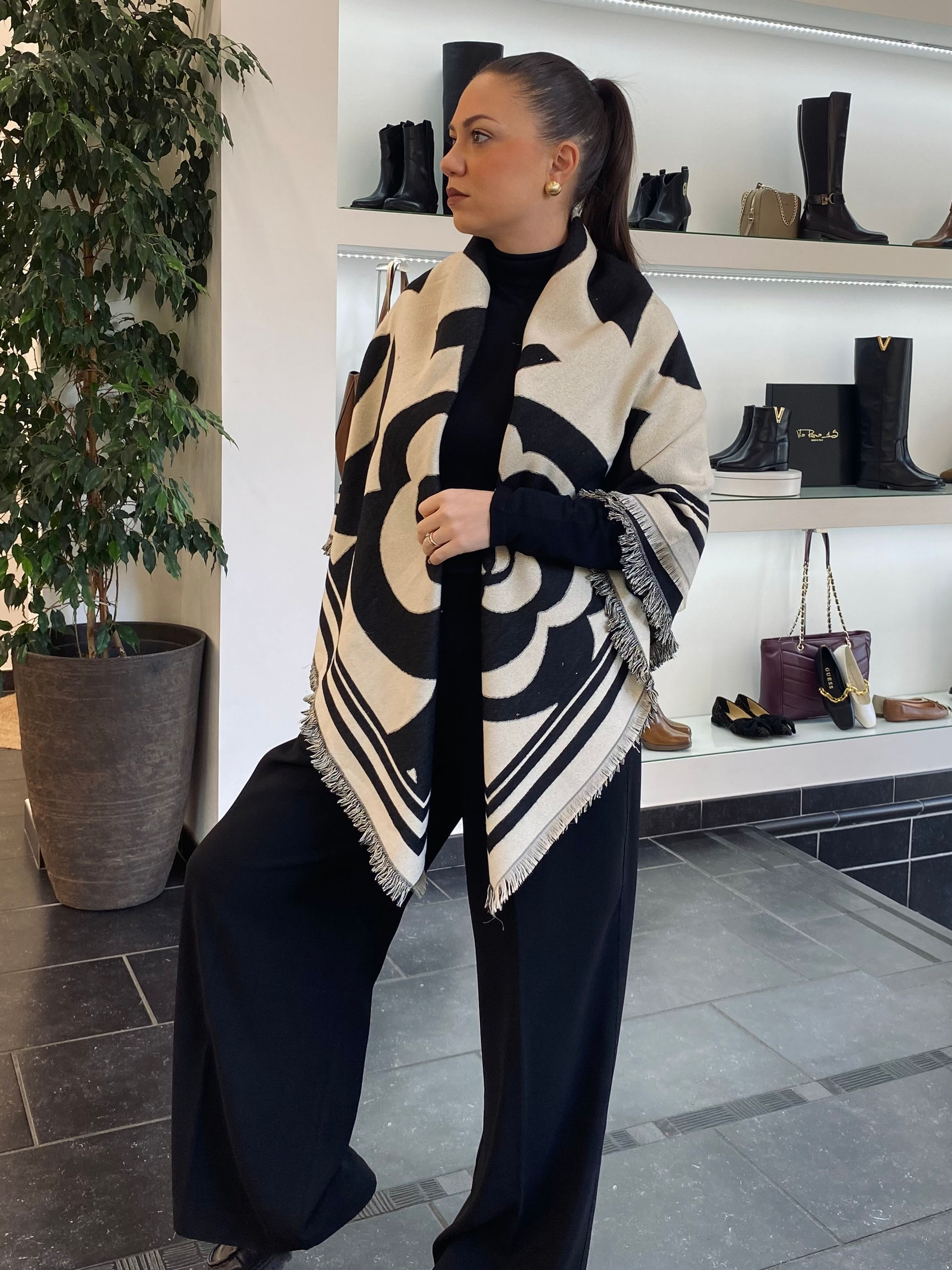 SCIARPA DA DONNA IN VISCOSA LUREX