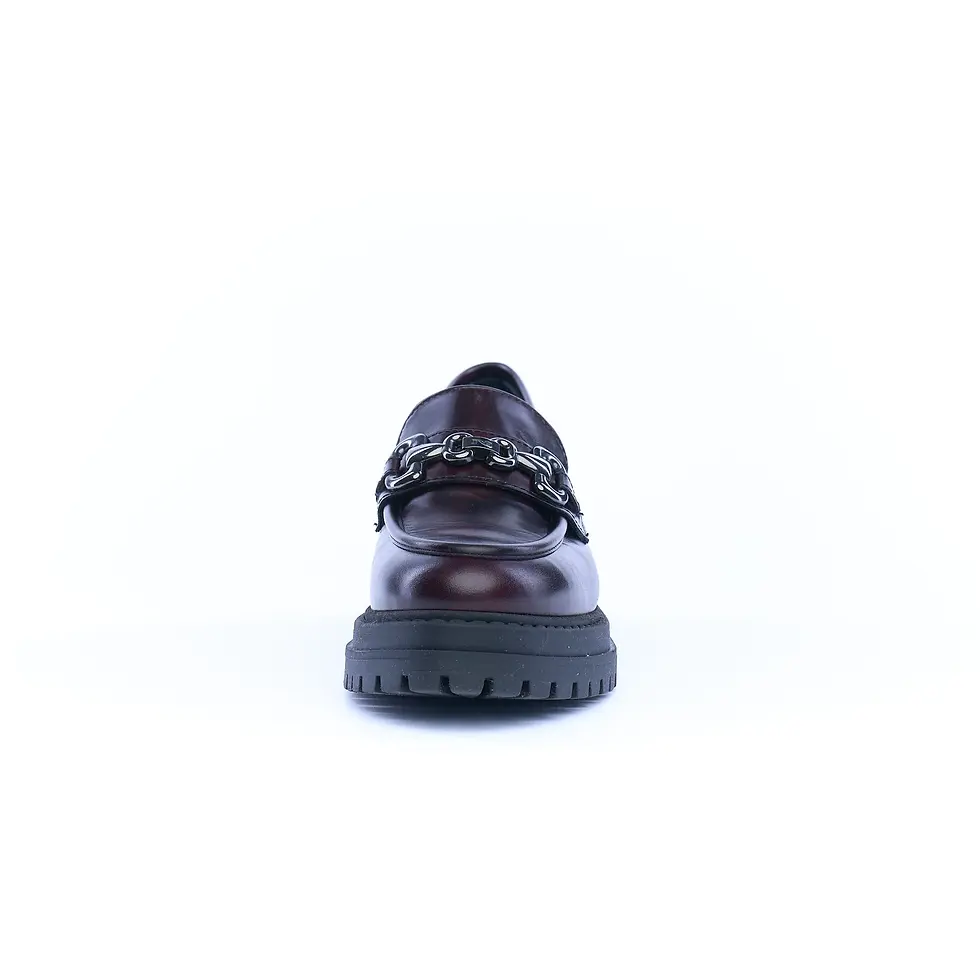 Miniatura: Mocassino donna NERO GIARDINI in pelle amarone