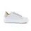 Miniatura: Sneakers donna ALEXANDER SMITH Soho in pelle bianca e tallone laminato platino