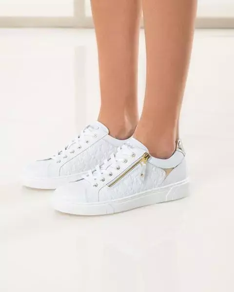 Miniatura: SNEAKERS NERO GIARDINI DONNA IN PELLE BIANCO