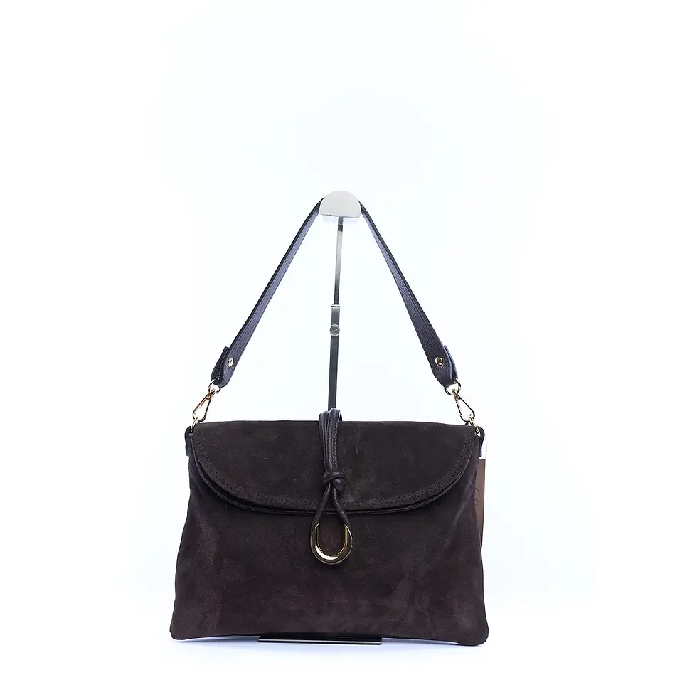 Miniatura: Borsa a spalla donna "JENNI in suede moro