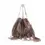 Miniatura: BORSA SECCHIELLO "ZOE" DA DONNA IN CAMOSCIO TORTORA CON FRANGE