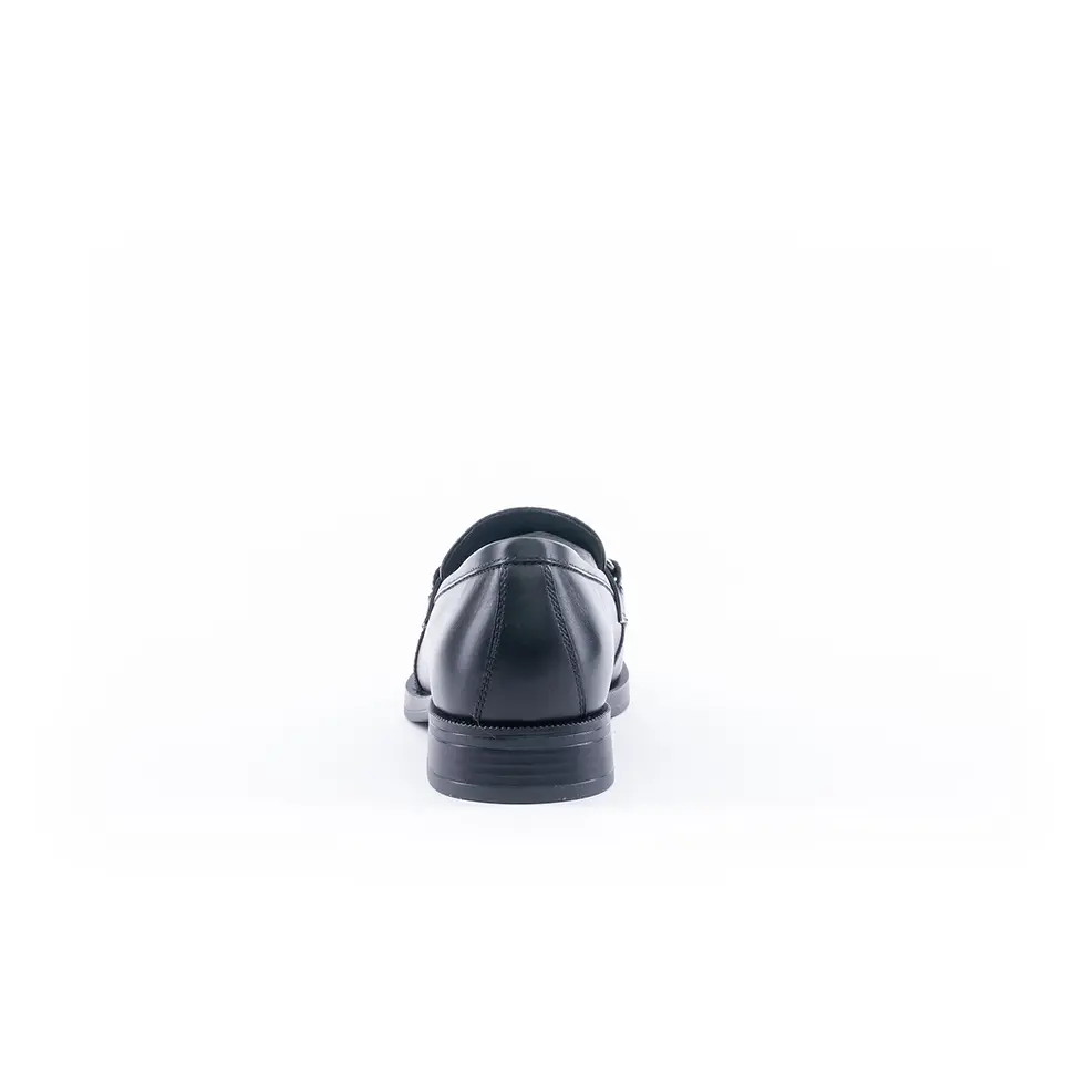 Miniatura: MOCASSINO DONNA NERO GIARDINI IN PELLE NERO CON MORSETTO