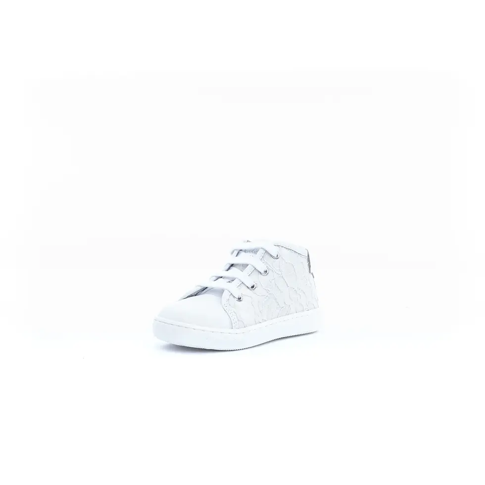 Miniatura: Sneakers bambina "NERO GIARDINI JUNIOR" in pizzo bianco