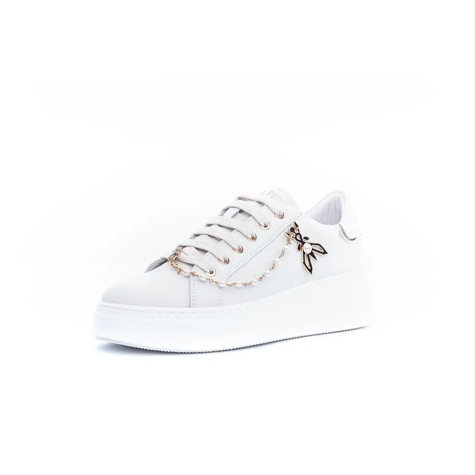 Miniatura: PATRIZIA PEPE SNEAKER IN PELLE AVORIO