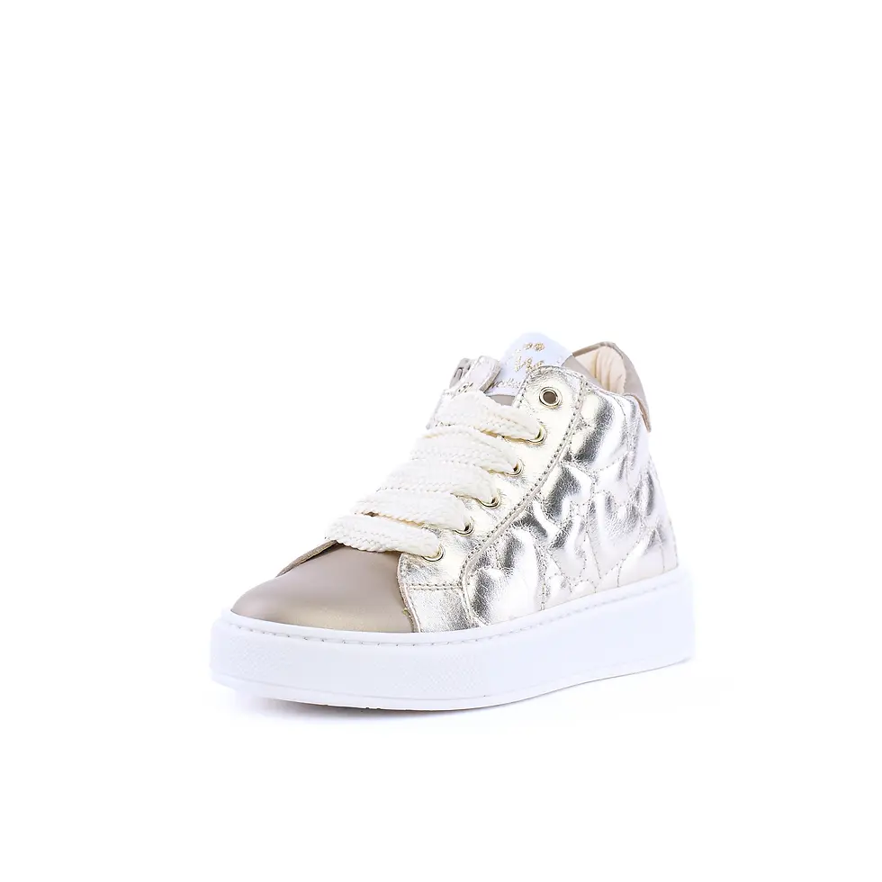 Miniatura: Sneakers bambina "WALKEY" in pelle platino