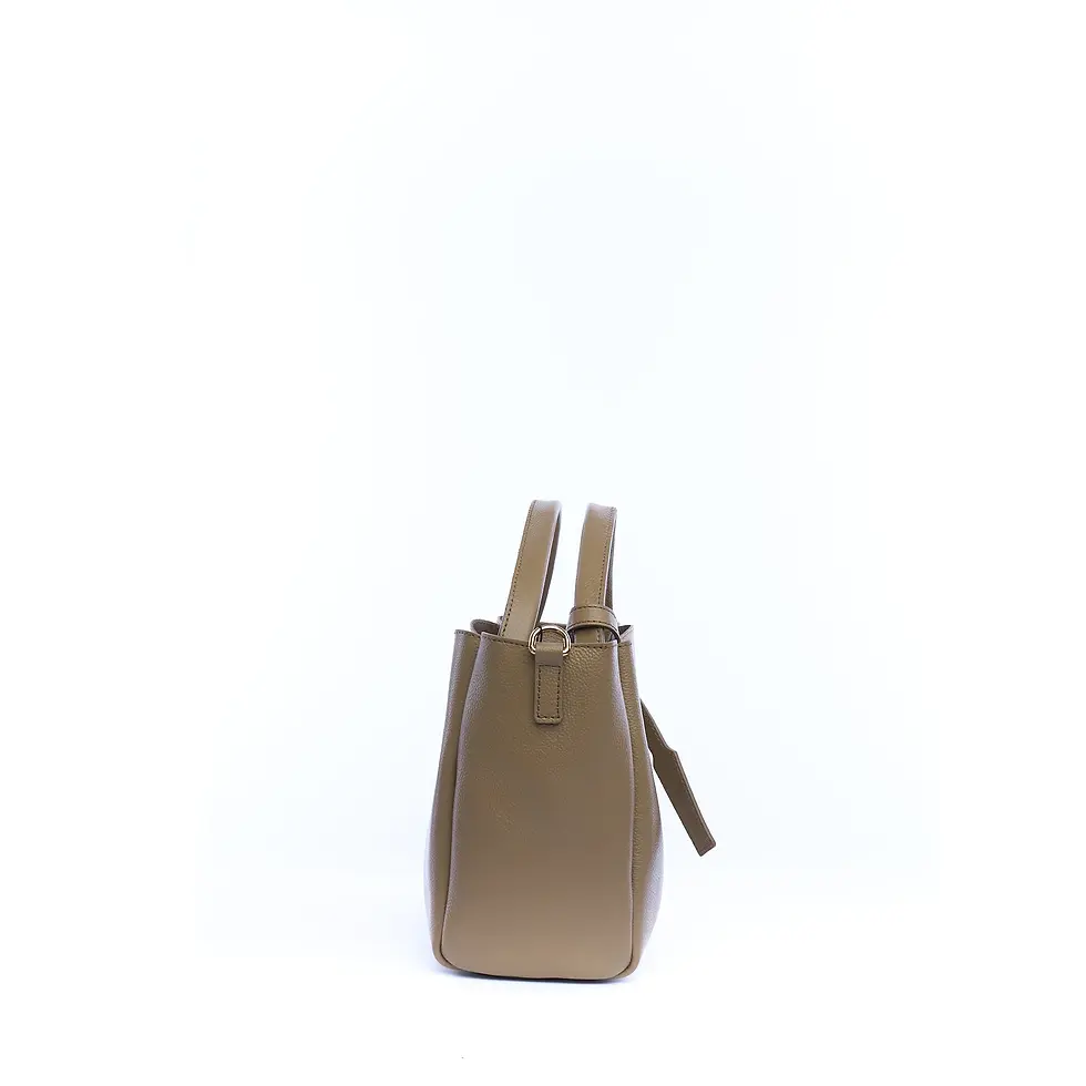 Miniatura: Borsa a spalla donna "NERO GIARDINI" in pelle argilla