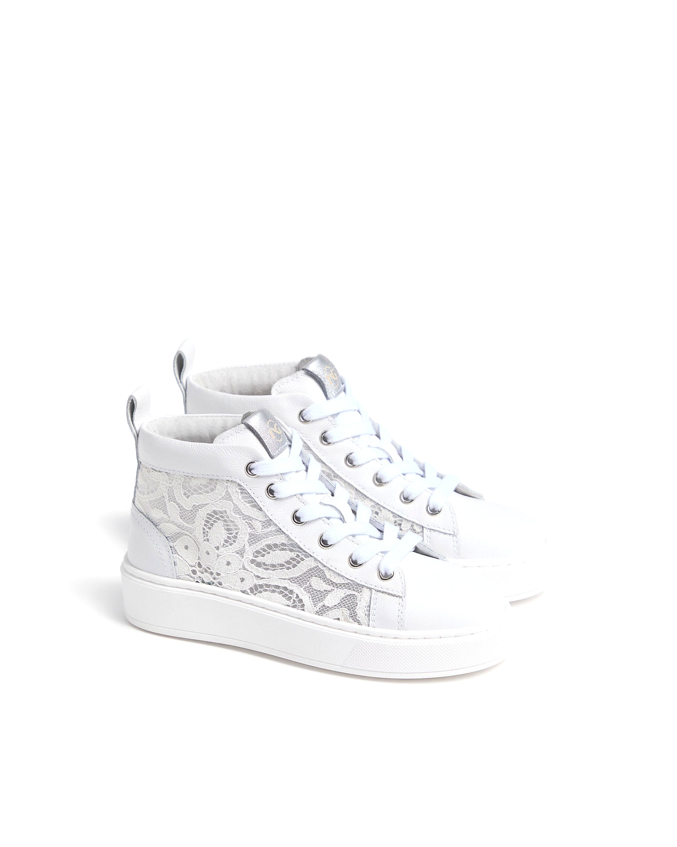 Sneakers ragazza "NERO GIARDINI TEEN" in pelle bianco
