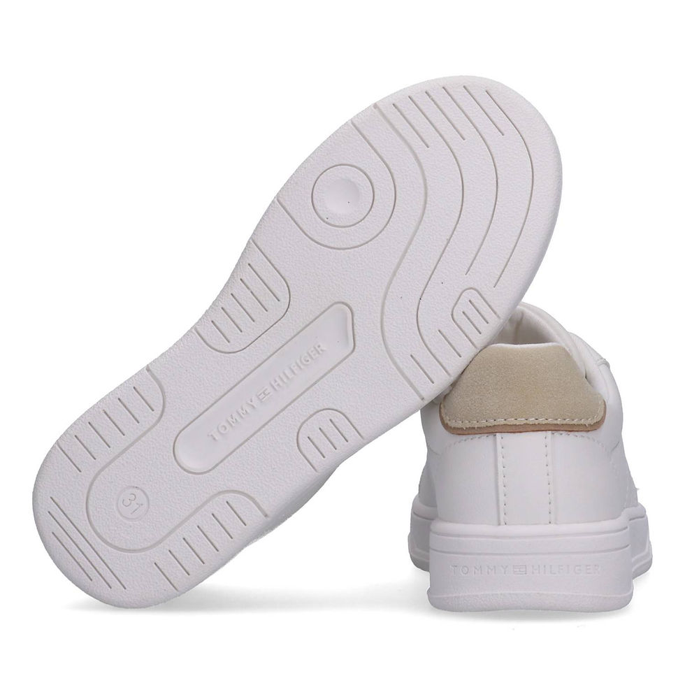 Miniatura: Sneakers bambino "TOMMY HILFIGER KIDS" in materiale tecnico bianco