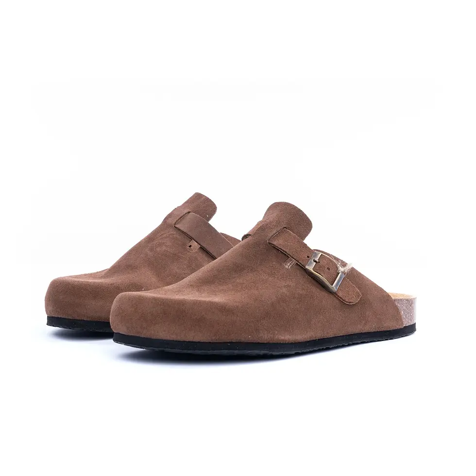 Miniatura: SLIPPER UOMO NATURAL WORLD IN SUEDE MARRONE