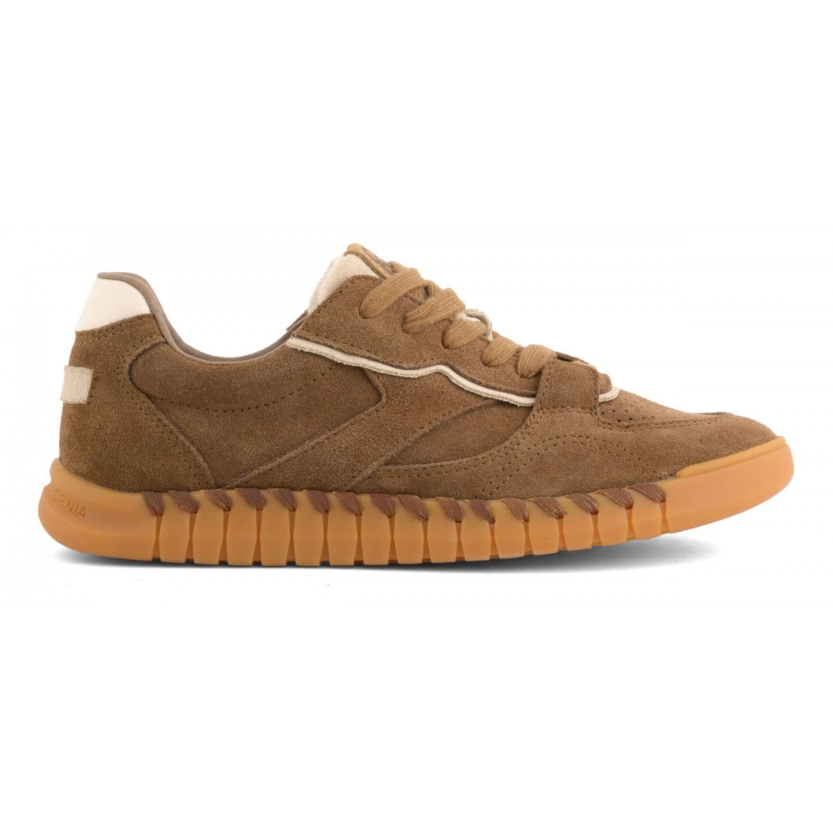 Sneakers donna "COLORS OF CALIFORNIA" in suede taupe