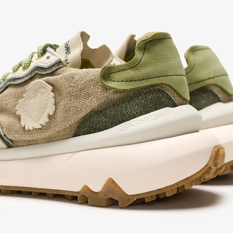 Miniatura: SNEAKERS UOMO SATORISAN "chacrona metta lino whitewisp" ALGUE