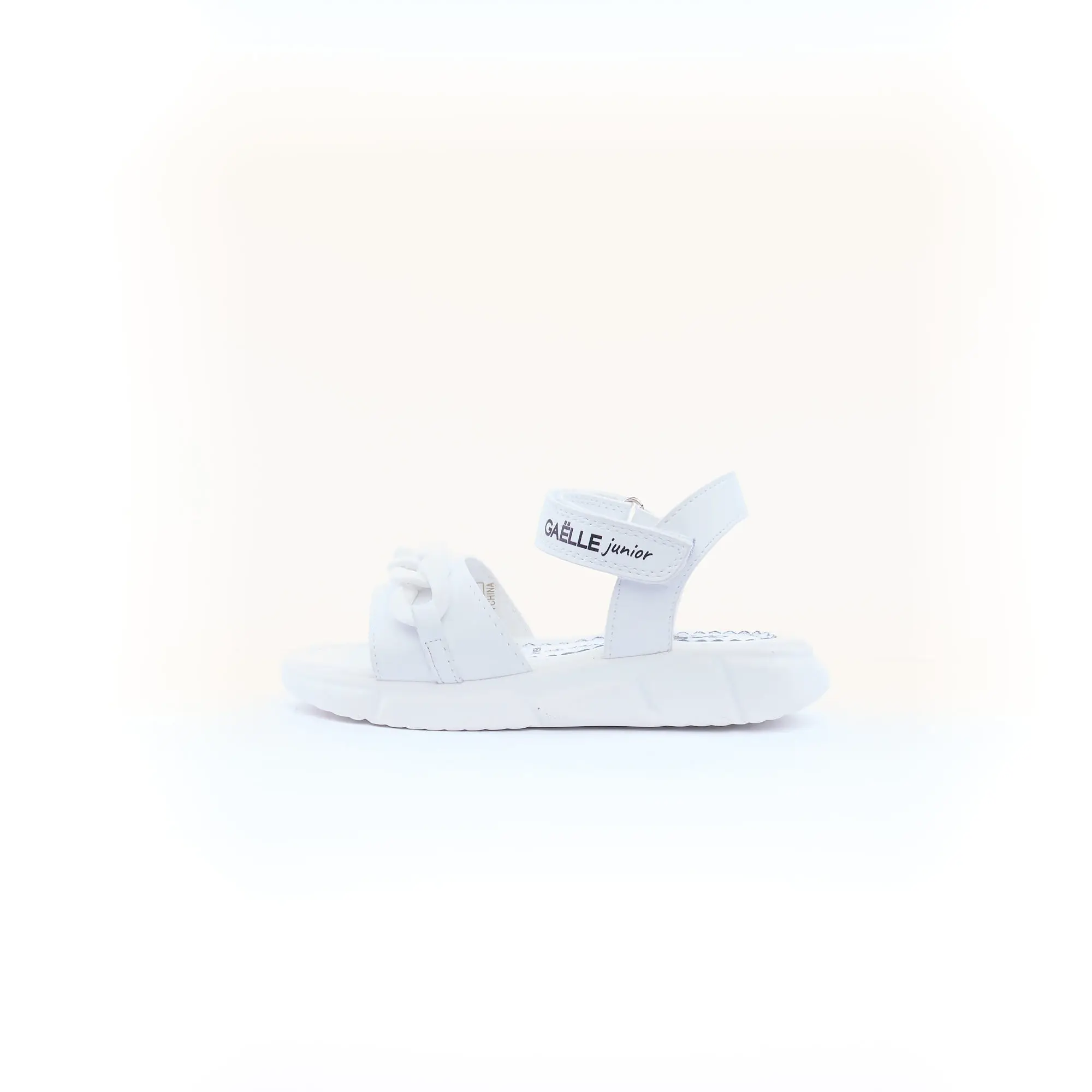 SANDALO BIMBA GAELLE BIANCO CON CATENA