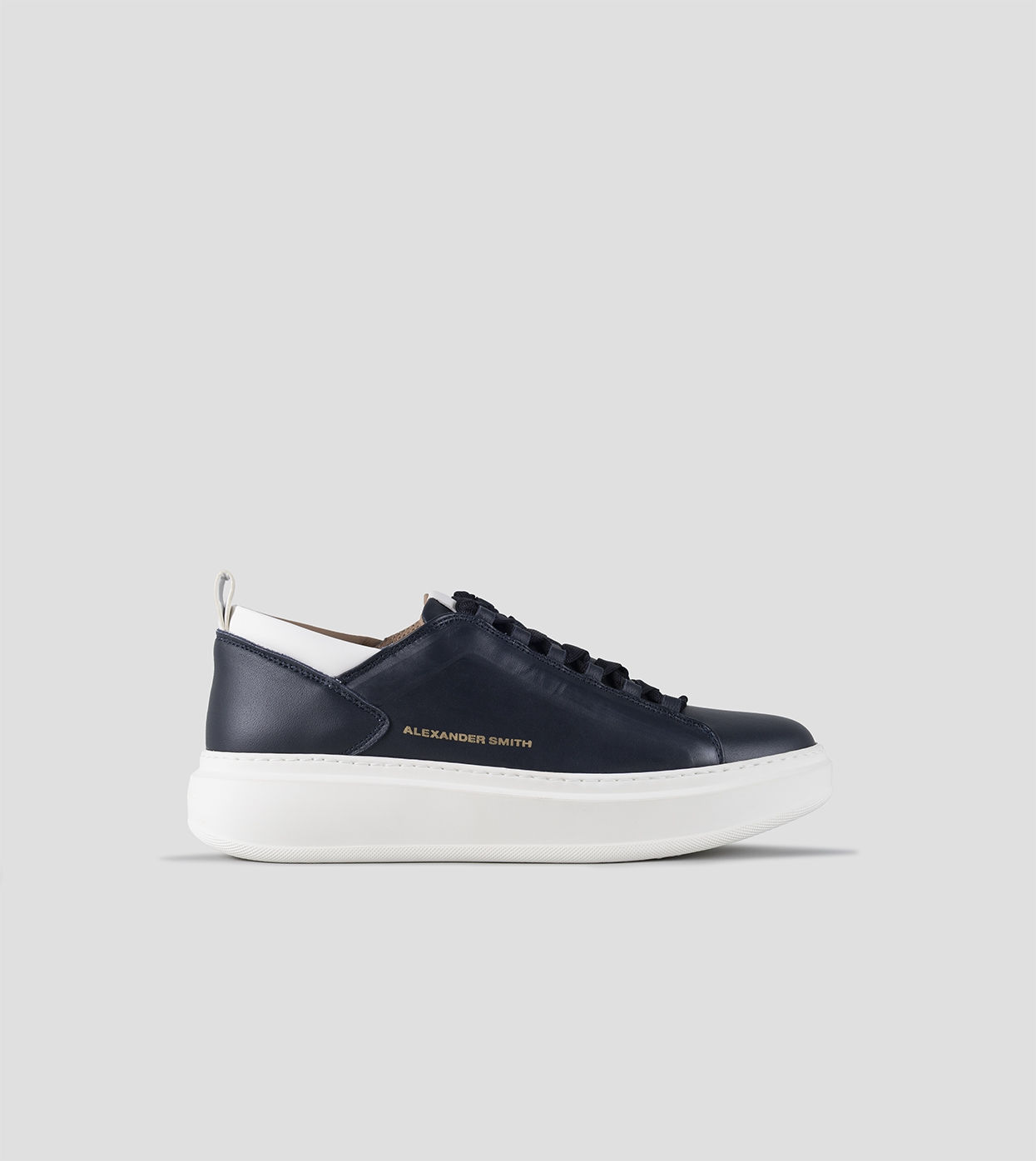 Sneakers uomo ALEXANDER SMITH Wembley in morbida pelle blu