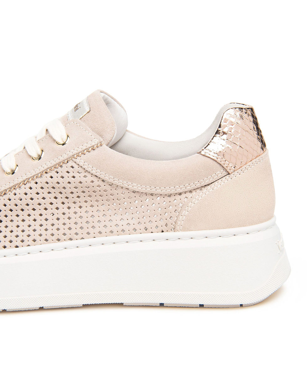Miniatura: Sneakers donna "NERO GIARDINI" in pelle scamosciata e tessuto tecnico phard