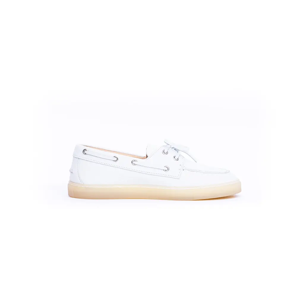 Miniatura: STRINGATA MOD. BARCA COPENHAGEN DONNA IN NABUK BIANCO