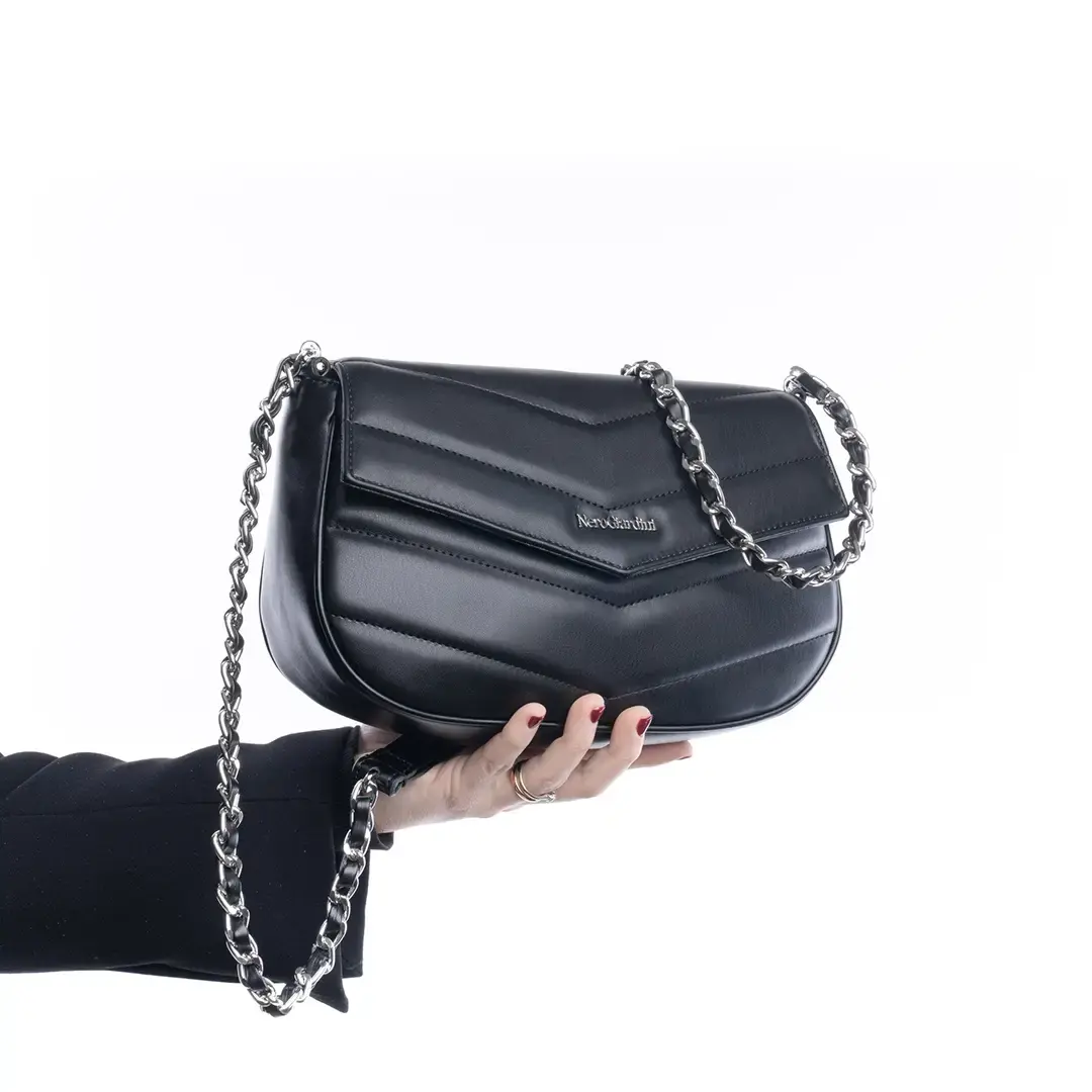 NERO GIARDINI BORSA DONNA A TRACOLLA NERO