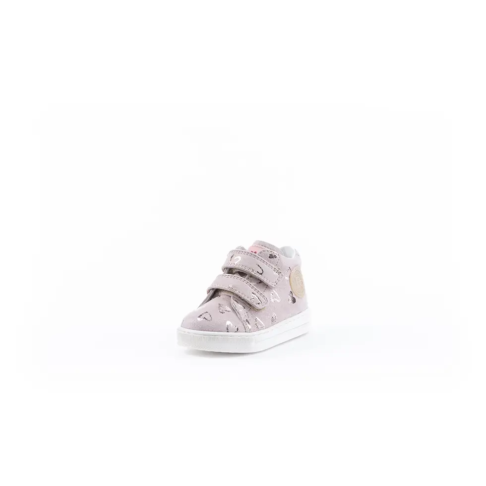 Miniatura: Sneakers bambina "MICHAEL" FALCOTTO in suede cipria con strappi