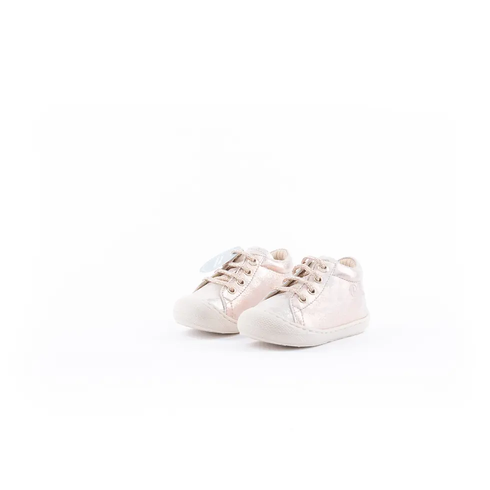 Miniatura: SNEAKERS BAMBINA NATURINO"COCOON" IN PELLE LAMINATA CIPRIA