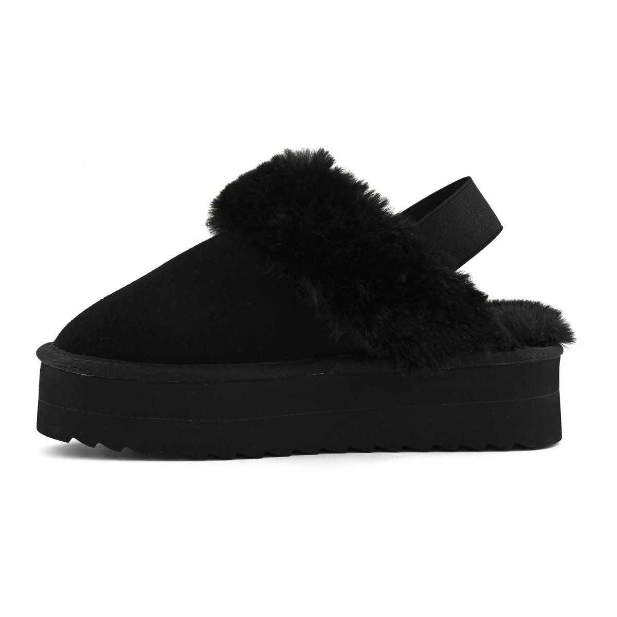 Slipper donna "COLORS OF CALIFORNIA" in suede tan con platform e eco pel