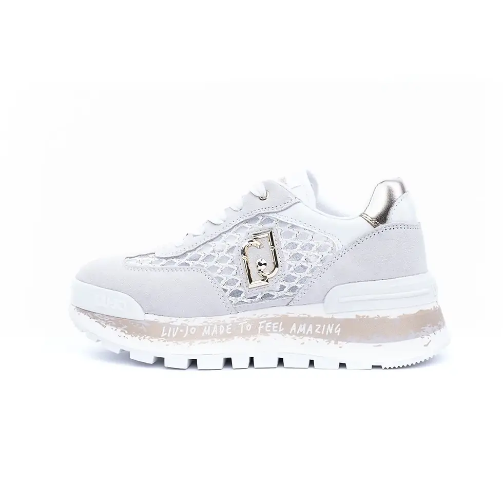 LIUJO WOMAN SNEAKERS PLATFORM IN RETE LUREX®