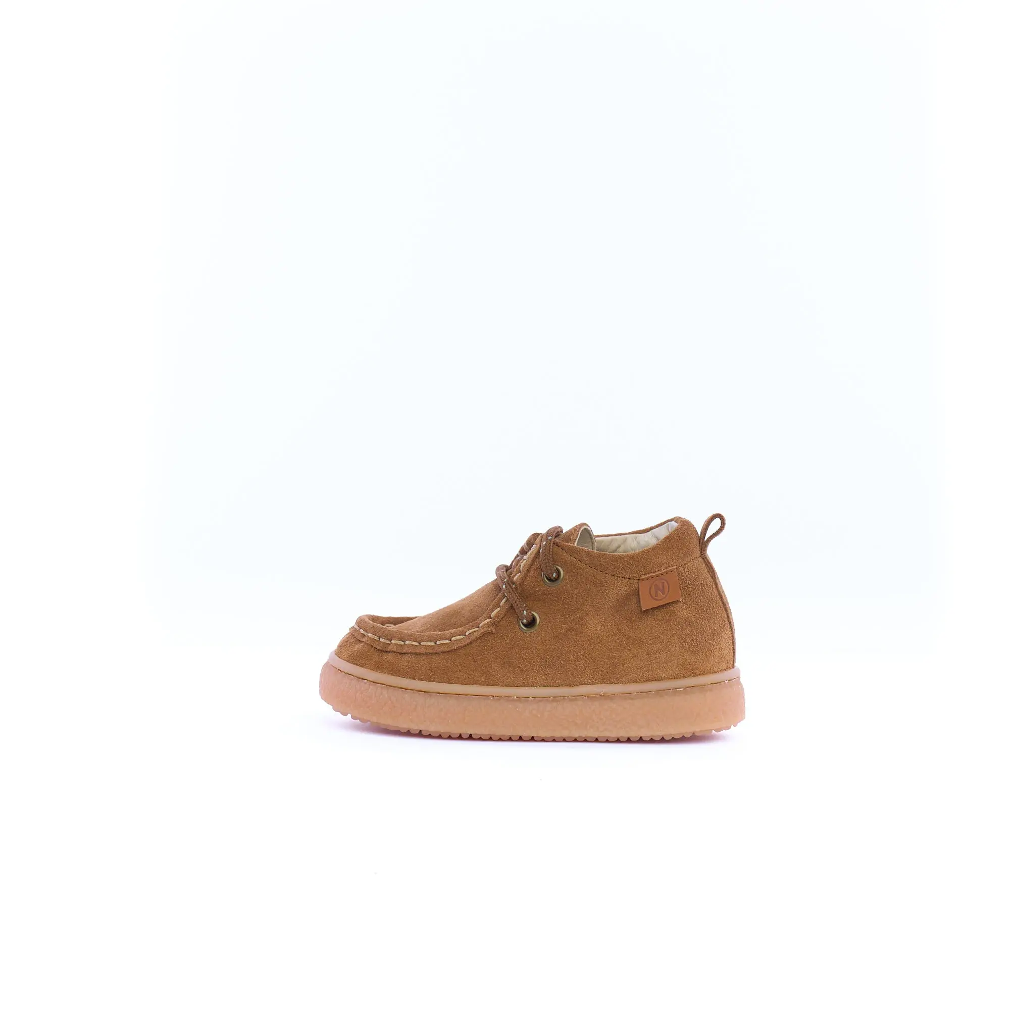 Polacchino bambino "NATURINO" in suede cuoio