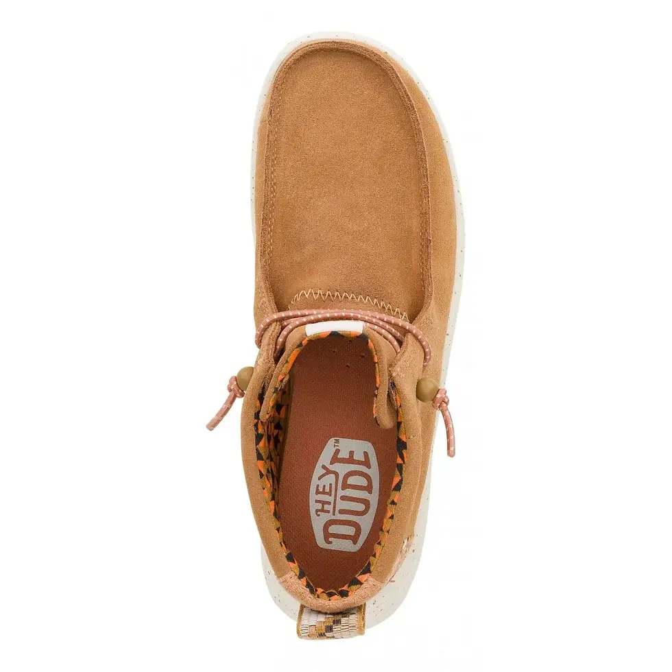 Miniatura: Slip on donna "HEY DUDE" wendy peak hi suede cammello