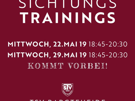 TSV Damen Sichtungstraining