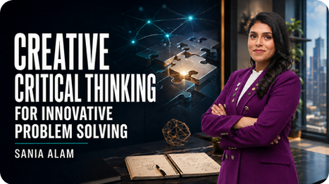 Creative Critical Thinking course for innovative problem solving skills with trainer Sania Alam