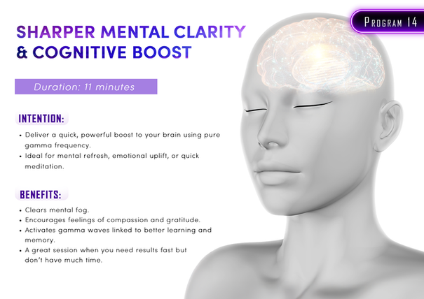 Pineal Light Session Menu