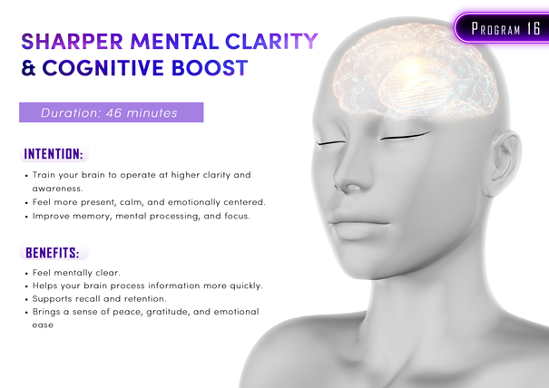 Pineal Light Session Menu