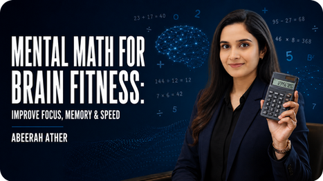 Mental Math for Brain Fitness course by Abeerah Ather to improve focus, memory and calculation speed