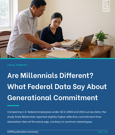 Are Millennials Different? A Time-Lag Study of Federal Millennial and Generation X Employees’ Affective Commitment