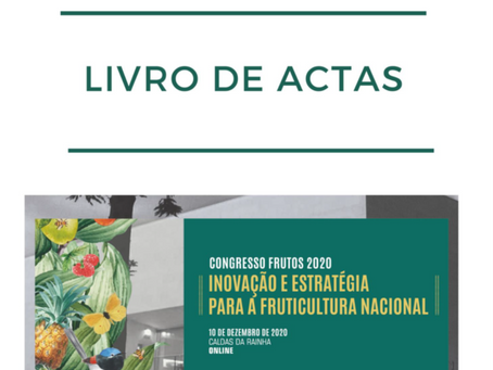 Congresso dos Frutos 2020 | Publicação no Livro de Actas