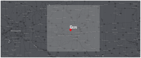 Cripe Excavating Service Area Map.png
