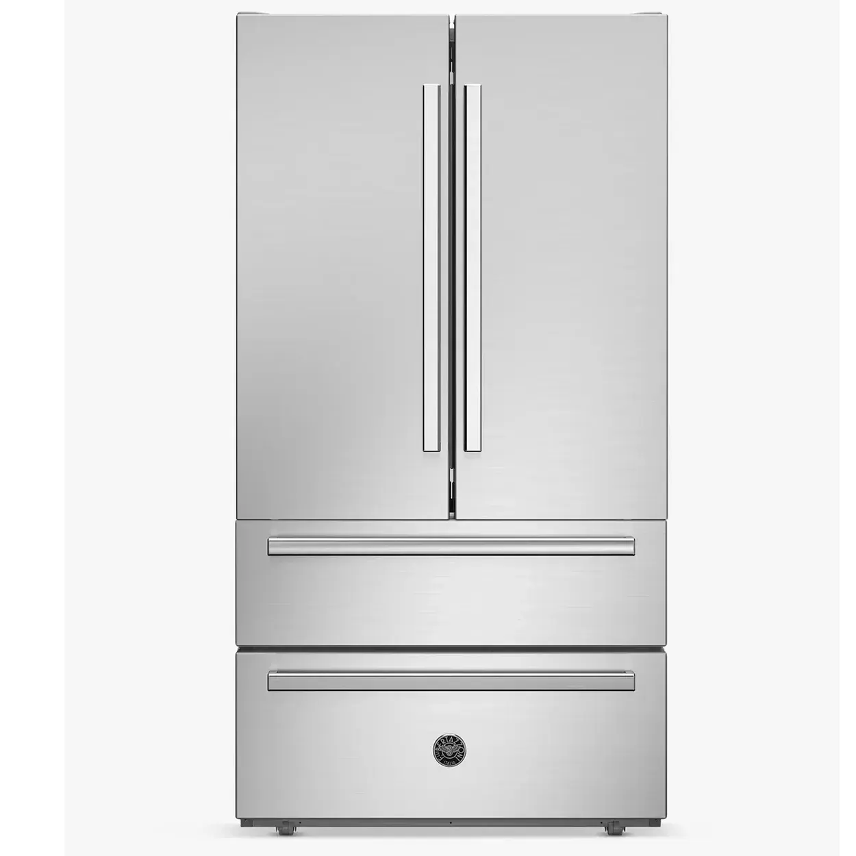 Bertazzoni Silver ref904ffnxtc French Door Freestanding Fridge Freezer