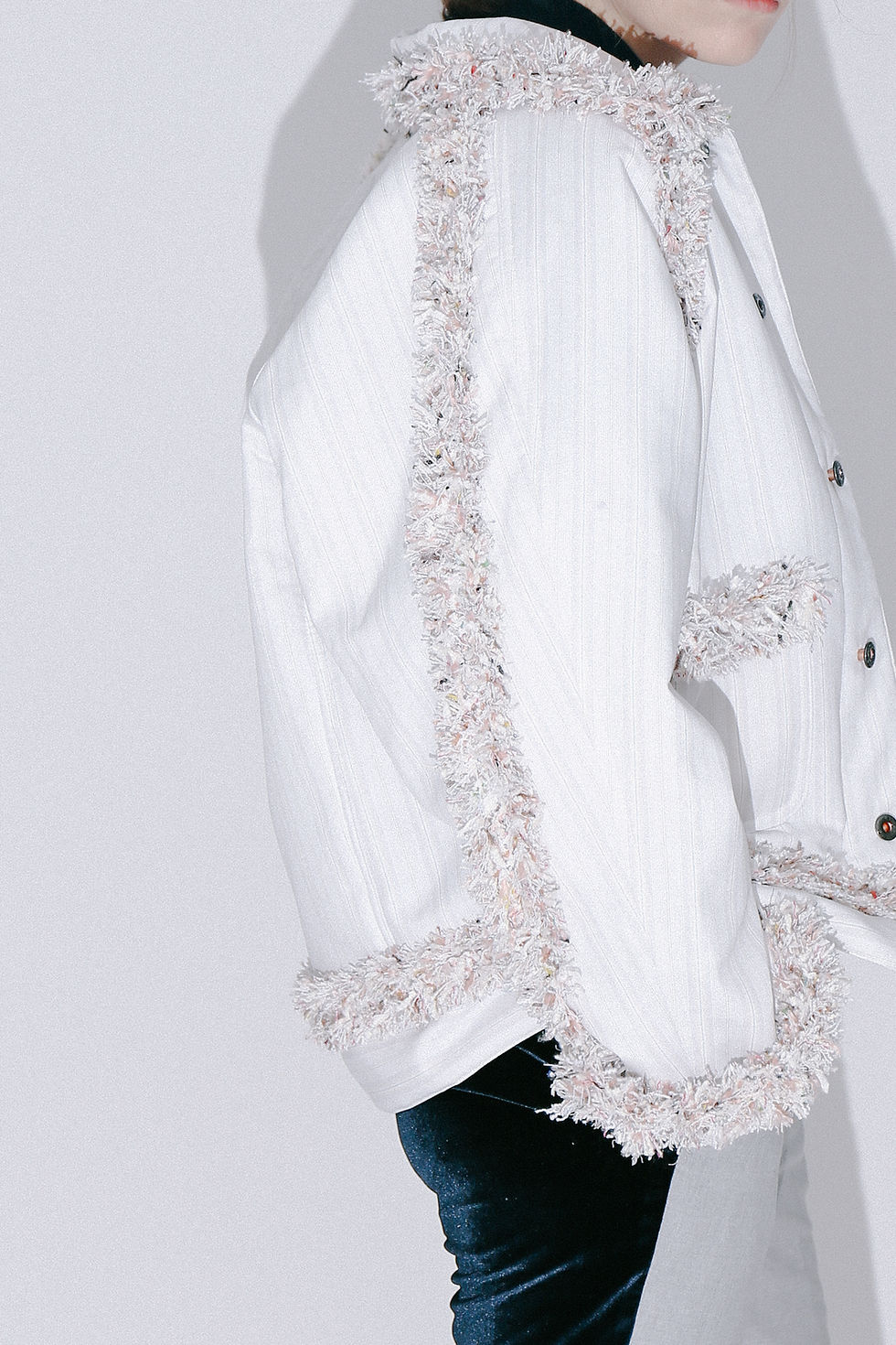 Thumbnail: White Tweed Dating Jacket