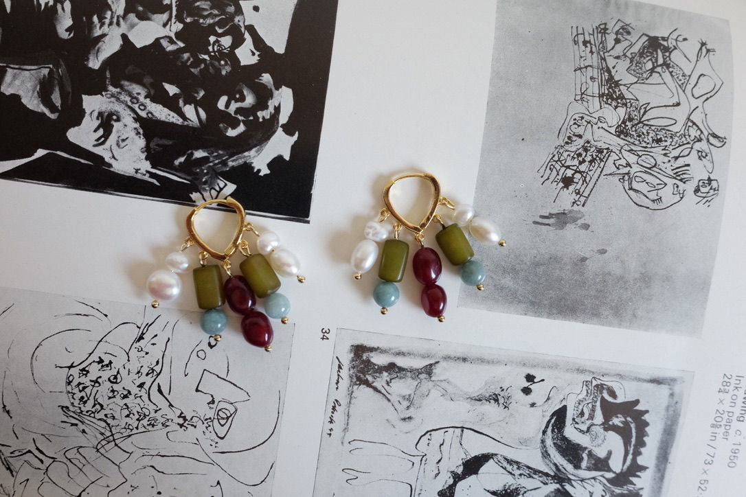 Ruby Buri Earrings