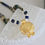 Thumbnail: 24k Gold Spiral Medallion Necklace w/ Ancient Dzi Tibetan Agate